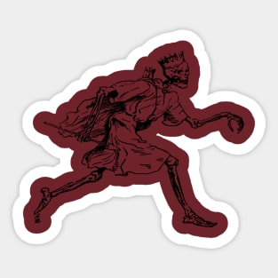 Skeleton Runner Sticker